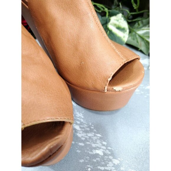 Steve Madden Chunky Platform Sandal Heel Open Toe Y2K Retro Party - Picture 8 of 8